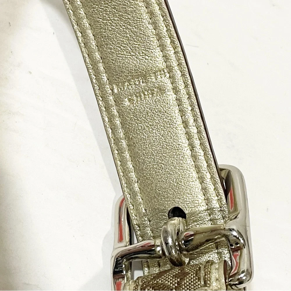 COACH Size Large DOG COLLAR RARE‎ Pink PEACE SIGN #60339